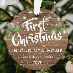 First House New Home Christmas Tree Ornament
