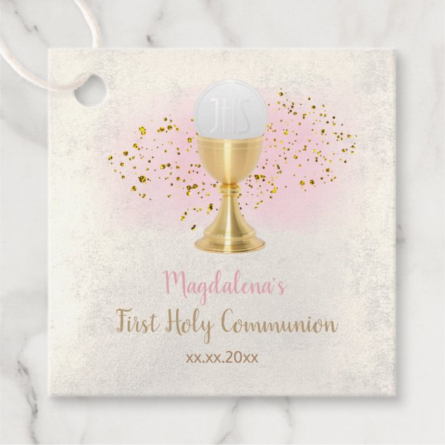 First Hoy Communion  Favour Tags (Front)