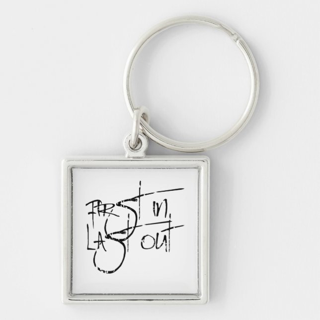 First in Last out Key Ring (Front)