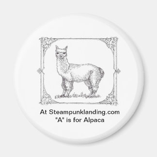 First in the "ANIMALS of Steampunk Landing" Set Magnet