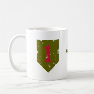 First Infantry Division "Big Red One" Distressed Coffee Mug