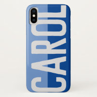 First Initial Plus Name Carol with Flowers