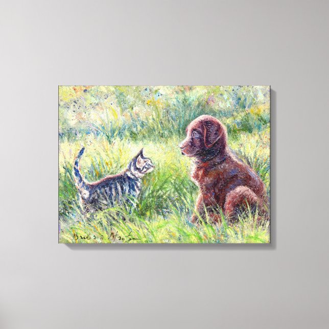 "First Introductions" Canvas Print (Front)