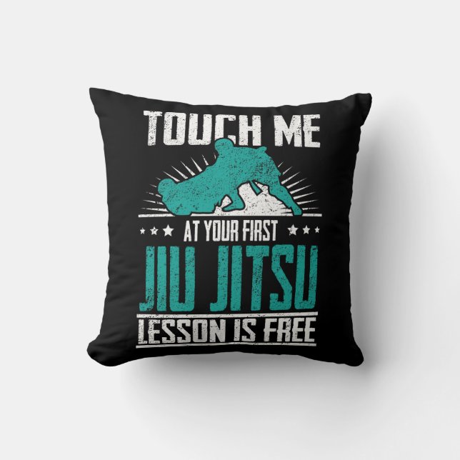 First Jiu Jitsu Lesson Is Free Brazilian BJJ Cushion (Front)