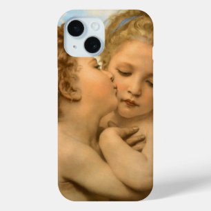 First Kiss (angel detail) by Bouguereau iPhone 15 Case