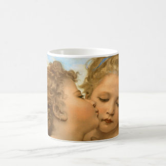 First Kiss (angel detail) by Bouguereau Coffee Mug