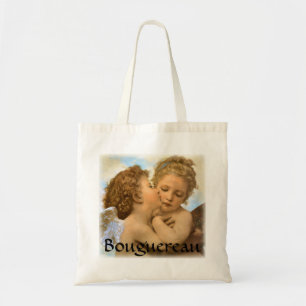 First Kiss (angel detail) by Bouguereau Tote Bag