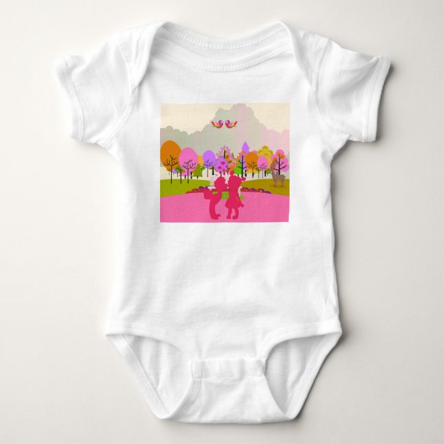first kiss baby bodysuit (Front)