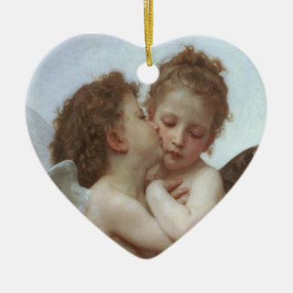 First Kiss - Beautiful Angel Painting Ceramic Tree Decoration