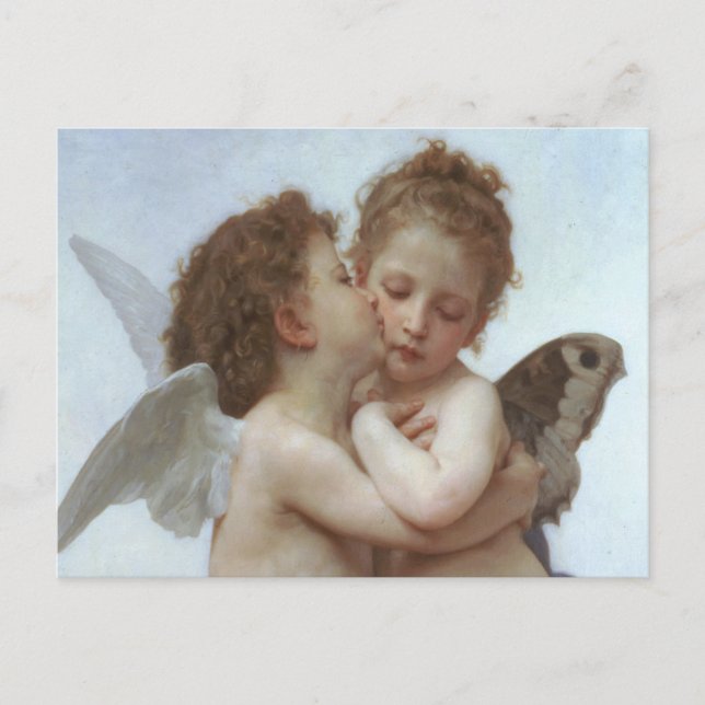 First Kiss - Beautiful Angel Painting Postcard (Front)