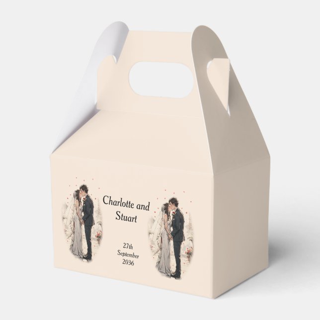 First Kiss Favour Box (Front Side)