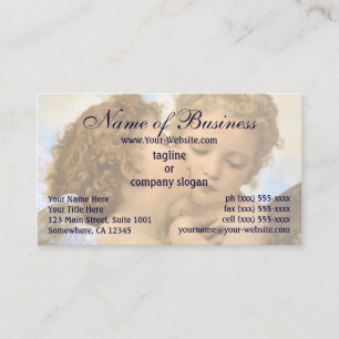 First Kiss, L'Amour et Psyché, Enfants, Bouguereau Business Card