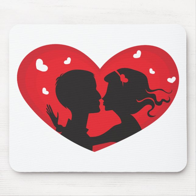First Kiss Mouse Mat (Front)