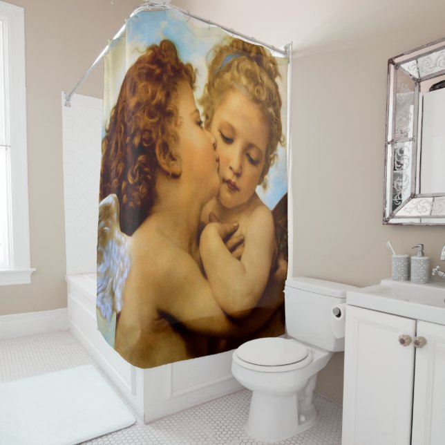 First Kiss Shower Curtain (In Situ)