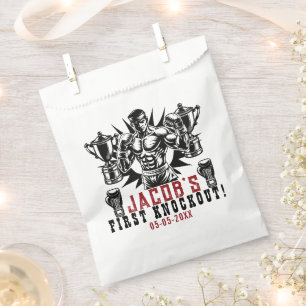 First Knockout Boxing Birthday Party Favour Bags
