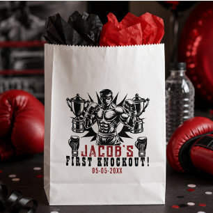 First Knockout Boxing Birthday Party Favour Bags