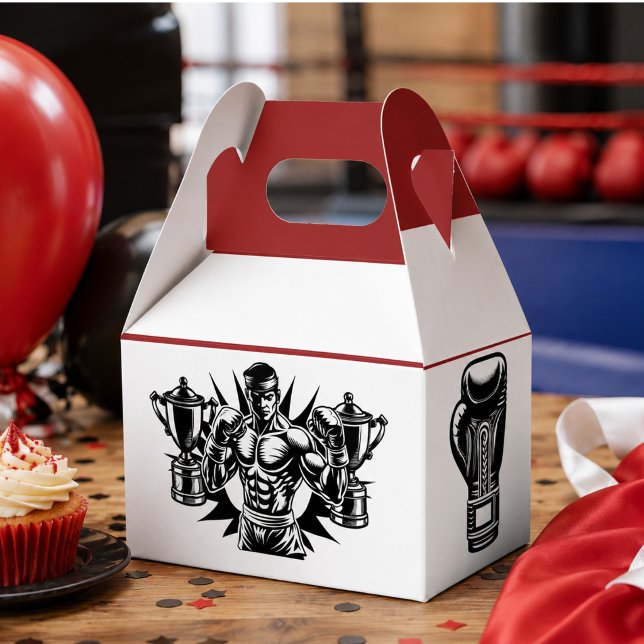 First Knockout Boxing Birthday Party Favour Box (First Knockout Boxing Birthday Party Favor Boxes)