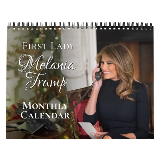 First Lady Melania Trump 2025 Photo Monthly Wall Calendar (Cover)