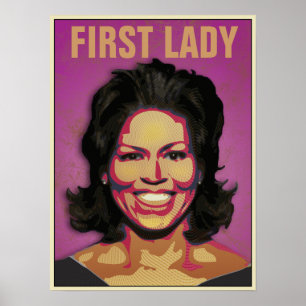 First Lady Michelle Obama - Customised Poster