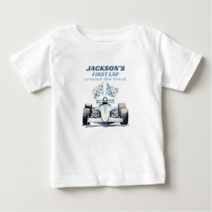 First Lap Around The Track Race Car 1st Birthday Baby T-Shirt