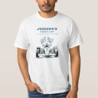 First Lap Around The Track Race Car 1st Birthday T-Shirt