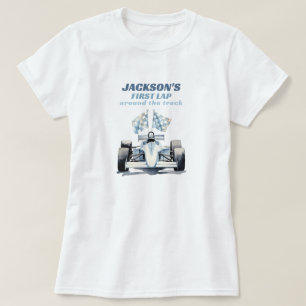 First Lap Around The Track Race Car 1st Birthday T-Shirt