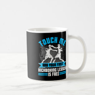First Lesson Kickboxing T Shirt Mma Gift For Men W Coffee Mug
