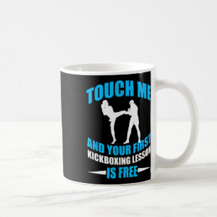 First Lesson Kickboxing T Shirt Mma Gift For Men W Coffee Mug