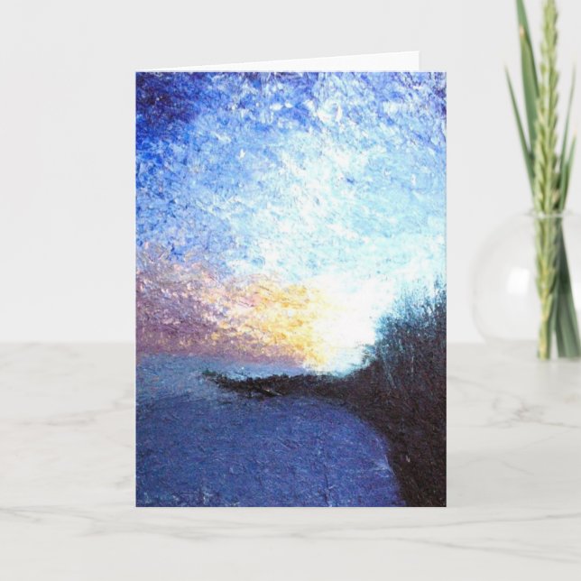 First Light at the Jetty Card (Front)