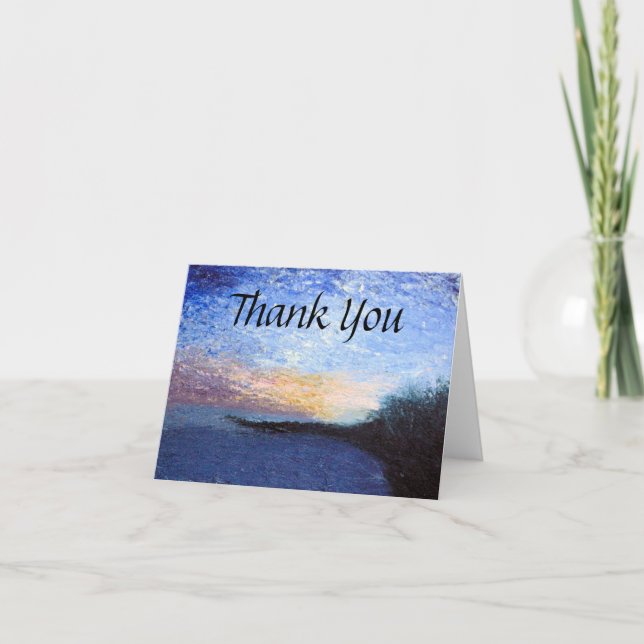 First Light at the Jetty Thank You Card (Front)