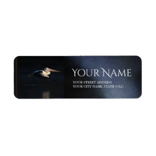 First Light Flying Pelican Return Address Label