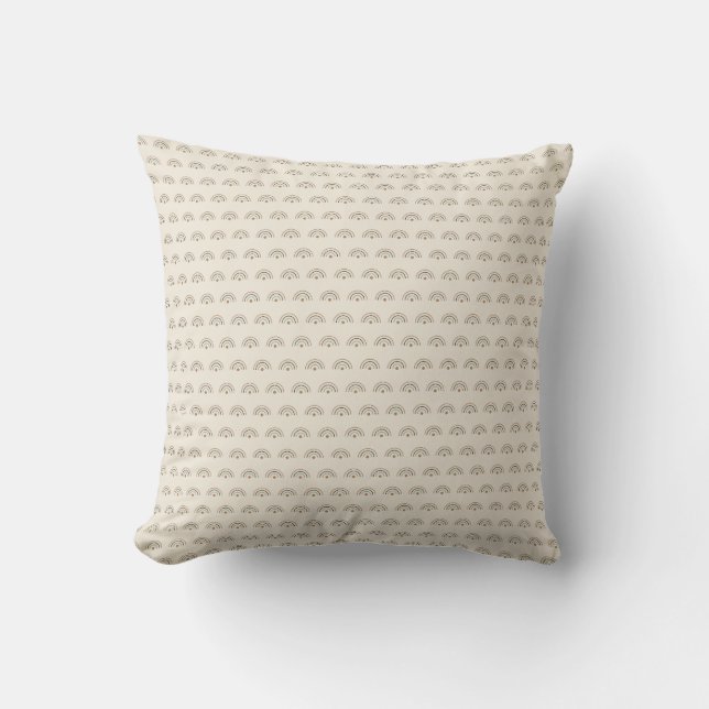 First Light Seven Mornings Back Throw Pillow (Front)
