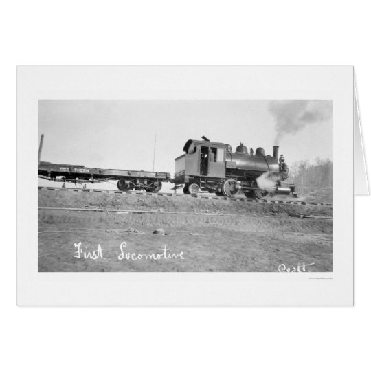 First Locomotive Alaska 1912 Card