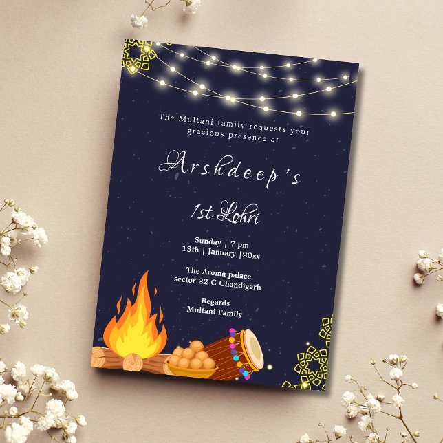 First Lohri invitation Lohri invitation card (Creator Uploaded)