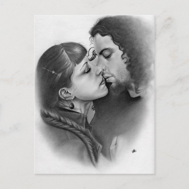 First Love Couple Postcard (Front)