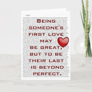 First Love - greeting card