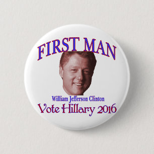 First Man 6 Cm Round Badge