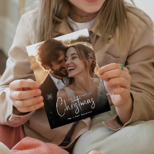 First Married Christmas Photo Print