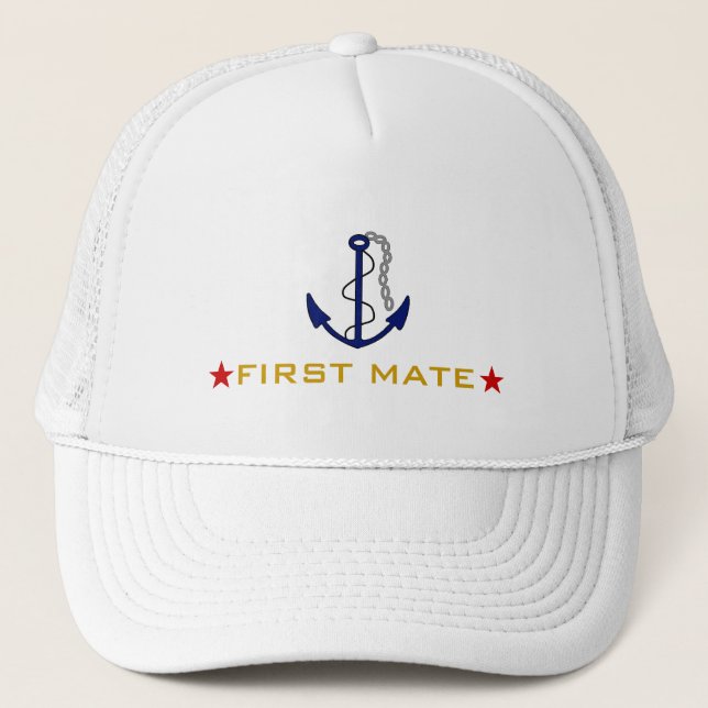 First Mate Boater Trucker Hat (Front)