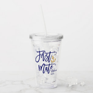 First Mate Maid of Honour Coastal Acrylic Tumbler