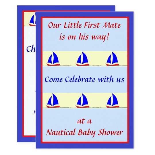 First Mate Shower Invitation