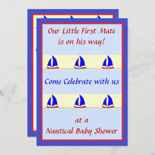 First Mate Shower Invitation
