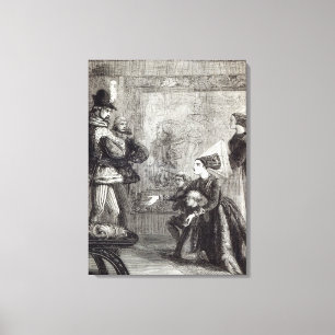 First Meeting of Edward IV and Lady Elizabeth Canvas Print