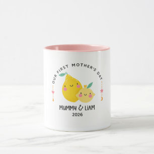 First Mother’s Day 2026 Cute Lemon Mom & Baby  Mug
