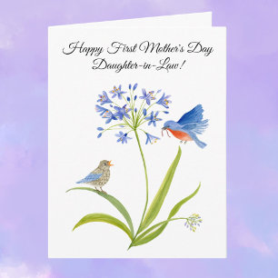First Mother’s Day for Daughter-in-Law Bluebird  Card