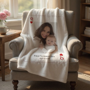 First Mother’s Day Personalised Photo Fleece Blanket