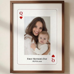 First Mother’s Day Personalised Photo  Poster