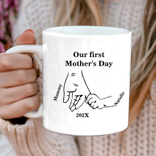 First Motherd's Bump Happy Mother's day Coffee Mug