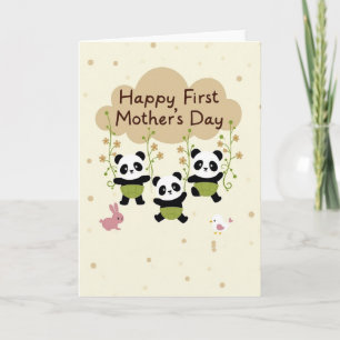 First Mothers Day Bear Cub Card