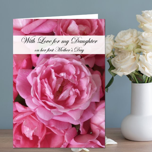 First Mothers Day Card for Daughter - Roses (Creator Uploaded)